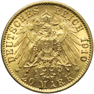 Niemcy, Prusy, 20 marek 1910 A, Wilhelm II, Berlin