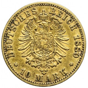 Niemcy, Prusy, 10 marek 1880 A, Berlin, Wilhelm I