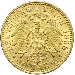 Niemcy, Prusy, 10 marek 1898 A, Wilhelm II, Berlin