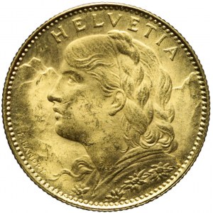 Szwajcaria, 10 franków 1922, mennicze