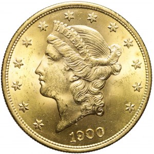 Stany Zjednoczone Ameryki (USA), 20 dolarów 1900, Liberty Head, Filadelfia, mennicze