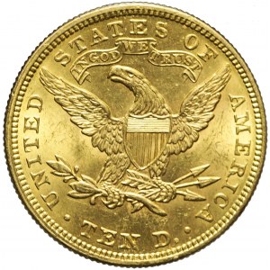 Stany Zjednoczone Ameryki (USA), 10 dolarów 1907, Liberty Head, Filadelfia, mennicze