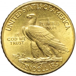 Stany Zjednoczone Ameryki (USA), 10 dolarów 1913, Indianin, złoto