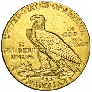 Stany Zjednoczone Ameryki (USA), 5 dolarów, Indianin, 1911, Filadelfia