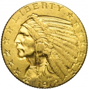 Stany Zjednoczone Ameryki (USA), 5 dolarów, Indianin, 1912, Filadelfia