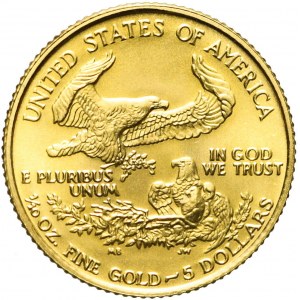 Stany Zjednoczone Ameryki (USA), 5 dolarów 1987, złoto