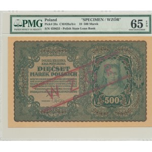 500 marek 1919, II Serja BB, WZÓR