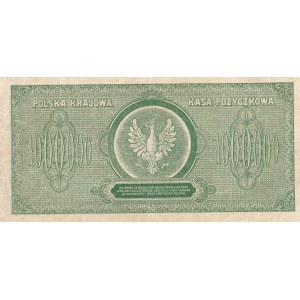 1.000.000 marek polskich 1923 - seria D, nr. siedmiocyfrowy