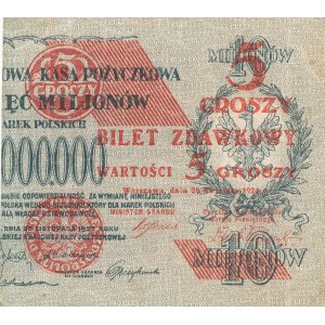 5 groszy 1924, prawa połowa