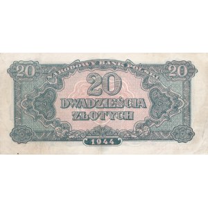 20 złotych 1944, ...owym - ser. AT 004335