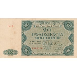 20 złotych 1947 - ser. B