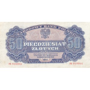 50 złotych 1944, ...owym - ser. PB