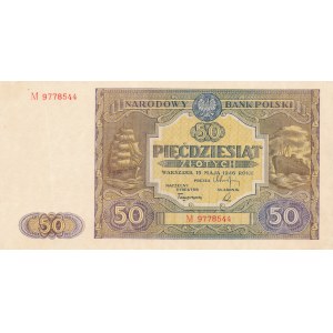 50 złotych 1946 - ser. M