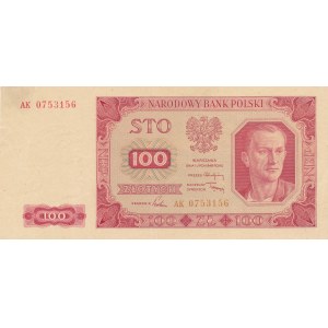 100 złotych 1948 - ser. AK