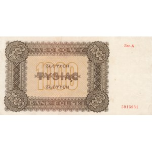 1000 złotych 1945 - ser. A