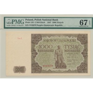 1.000 złotych 1947, ser. I, rzadka seria