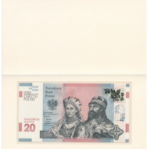20 złotych 2015, 1050 Rocznica Chrztu Polski, AB0002748, niski numer