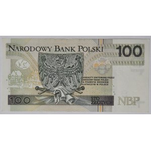 100 złotych 2012, AA 0858175, pierwsza seria
