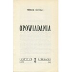 HŁASKO Marek - Opowiadania [wydanie pierwsze Paryż 1963]