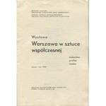 Warszawa w sztuce współczesnej. Malarstwo - grafika - rzeźba [katalog wystawy 1959]