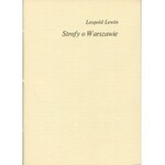 LEWIN Leopold - Strofy o Warszawie [1979]