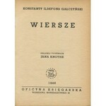 GAŁCZYŃSKI Konstanty Ildefons - Wiersze [1946] [il. Jan Knothe]