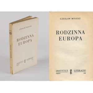 MIŁOSZ Czesław - Rodzinna Europa [wydanie pierwsze Paryż 1959]