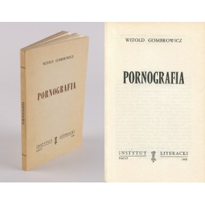 GOMBROWICZ Witold - Pornografia [wydanie pierwsze Paryż 1960]