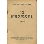 ILF Ilia, PIETROW Eugeniusz - 12 krzeseł. Powieść [1947] [okł. Szczerbiński]