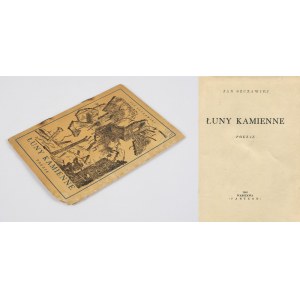 SZCZAWIEJ Jan - Łuny kamienne. Poezje [1949] [okł. Bronisław Linke]