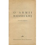 O Armii Radzieckiej [1950] [okł. Mieczysław Berman]