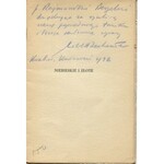 ZECHENTER Witold - Niebieskie i złote [1932] [AUTOGRAF I DEDYKACJA DLA POETY RAJMUNDA BERGLA]