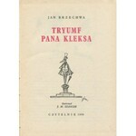 BRZECHWA Jan - Tryumf pana Kleksa [wydanie pierwsze 1956] [il. Jan Marcin Szancer]