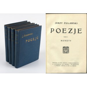 ŻUŁAWSKI Jerzy - Poezje. Tom I-IV [1908]