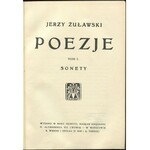ŻUŁAWSKI Jerzy - Poezje. Tom I-IV [1908]
