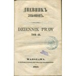 Dziennik praw. Tom 49 [1855]