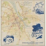 Warszawa w liczbach z planem Warszawy wraz z siecią tramwajów [1939]