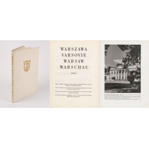 WARSZAWA. VARSOVIE, WARSAW, WARSCHAU 1945 - Album fotograficzny