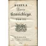 KRASICKI Ignacy - Dzieła. Tom III. O rymotwórstwie i rymotwórcach [1829]