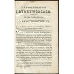 KRASICKI Ignacy - Dzieła. Tom III. O rymotwórstwie i rymotwórcach [1829]