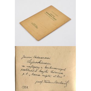 BOCHEŃSKI Tadeusz - Poetycka ekspresja uczuć [1928] [AUTOGRAF I DEDYKACJA]