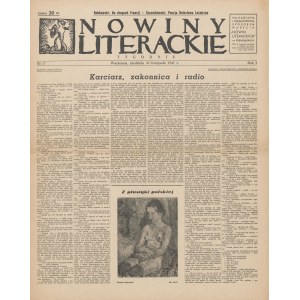 Nowiny literackie. Numer 37 z 30 listopada 1947 [Bobkowski, Leśmian, Hemingway]