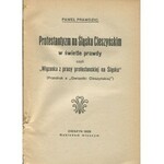 PRAWDZIC Paweł - Protestantyzm na Śląsku Cieszyńskim w świetle prawdy czyli Wiązanka z prasy protestanckiej na Śląsku (Przedruk z Gwiazdki Cieszyńskiej) [Cieszyn 1928]