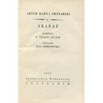 SWINARSKI Artur Marya - Ararat. Komedia w trzech aktach [1957] [AUTOGRAF I DEDYKACJA DLA HENRYKA BEREZY] [il. Maja Berezowska]