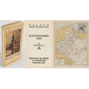 [przewodnik] ORŁOWICZ Mieczysław - North-western Poland illustrated railway guide [1932] [okł. Stefan Norblin]