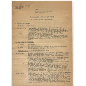 [powstanie warszawskie] Odcinek Topór. Meldunek sytuacyjny z 26/27.09.1944 r. godz. 12 [z podpisem Jacka Bętkowskiego ps. Topór]