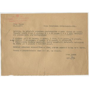 [powstanie warszawskie] Batalion Iwo. Meldunek z 25.09.1944 r. [z podpisem Jerzego Antoszewicza ps. Iwo]
