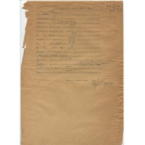 [powstanie warszawskie] Batalion Iwo. Stan magazynu broni z 26.08.1944 r. godz. 8.10 [z podpisem pdch. ps. Bór]