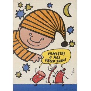 plakat BUTENKO Bohdan - Pamiętaj o nas przed snem! [ok. 1977]