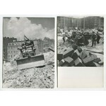 fotografia Warszawa. Zestaw 11 zdjęć z budowy MDM. Lata 50